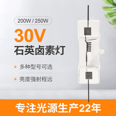 30V 200W μικρός αλόγονου βολβός αλόγονου χαλαζία λαμπτήρων 250W επίδειξης οπτικός
