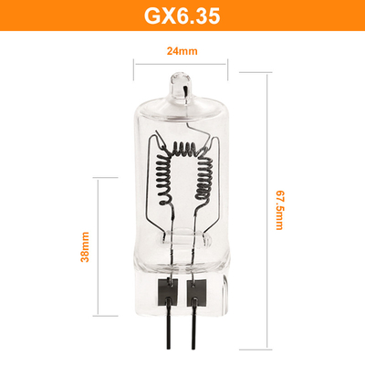 Gx6.35 οπτικός λαμπτήρας 1000w 230V 3300K 25000Lm φωτογραφιών αλόγονου για τις συσκευές φωτισμού ταινιών