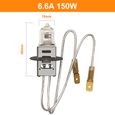 150 επίπεδοι συνδετήρες αεροδρομίων PK30D W/Male αερολιμένων βολβών αλόγονου χαλαζία Watt GY9.5 6.6A