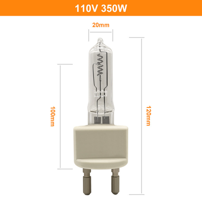 110V 350W G22 καθαρίζουν τον κινητήριο λαμπτήρα αλόγονου λαμπών φωτός χαλαζία