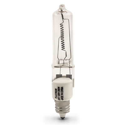 Μίνι μπορέστε E11 120v 250 λάμπες φωτός αλόγονου Dimmable λαμπτήρων χαλαζία Watt