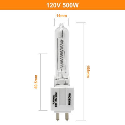 120V 500w χαλαζία αλόγονου μέση Bipin G9.5 βολβών οδηγημένη βάση αντικατάστασης 3000k