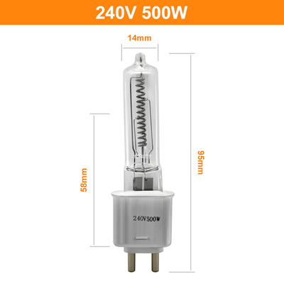 240V 500 υψηλό G9.5 βολβών αλόγονου χαλαζία Watt υπέρυθρο βίντεο TV θεάτρων θέρμανσης μονάδων λούμεν