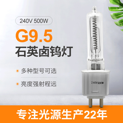 240V 500 υψηλό G9.5 βολβών αλόγονου χαλαζία Watt υπέρυθρο βίντεο TV θεάτρων θέρμανσης μονάδων λούμεν