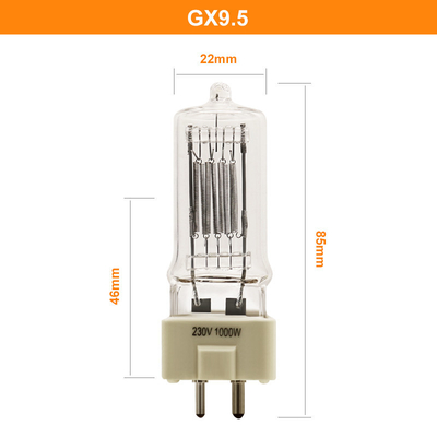 230V 1000W GX9.5 χαλαζία αλόγονου οπτικός λαμπτήρας φωτογραφιών Sylvania λαμπών φωτός συμβατός