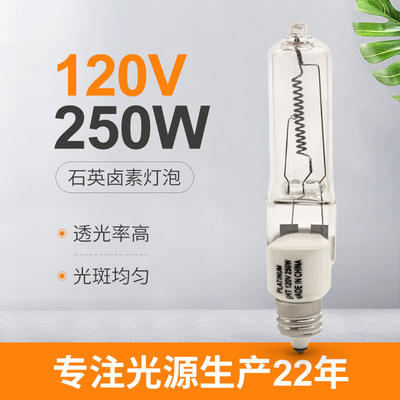 120V 250W ενιαίος τελών αλόγονου βολβών λαμπτήρας οργάνων κηροπηγίων Jd E11 μίνι